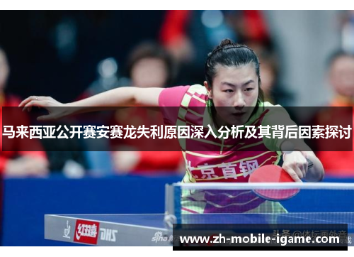 马来西亚公开赛安赛龙失利原因深入分析及其背后因素探讨
